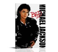 GHYFRD Michael Jackson Poster Decorative Painting Canvas Mural Is Bright And Beautiful, Suitable for Office Bedroom Decorative Painting to Create The Right AtmosphereFrame-style24x36inch(60x90cm)