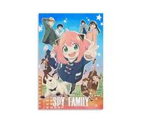 GHYFRD Spy × Family Poster Decorative Painting Canvas Mural Is Bright And Beautiful, Suitable for Office Bedroom Decorative Painting to Create The Right AtmosphereUnframe-style20x30inch(50x75cm)