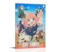 GHYFRD Spy × Family Poster Decorative Painting Canvas Mural Is Bright And Beautiful, Suitable for Office Bedroom Decorative Painting to Create The Right AtmosphereFrame-style20x30inch(50x75cm)