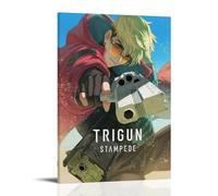 GHYFRD Trigun Stampede Poster Decorative Painting Canvas Mural Is Bright And Beautiful, Suitable for Office Bedroom Decorative Painting to Create The Right AtmosphereFrame-style16x24inch(40x60cm)