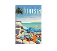 GHYFRD Tunisa Poster Decorative Painting Canvas Mural Is Bright And Beautiful, Suitable for Office Bedroom Decorative Painting to Create The Right AtmosphereUnframe-style24x36inch(60x90cm)