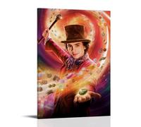 GHYFRD Wonka Poster Decorative Painting Canvas Mural Is Bright And Beautiful, Suitable for Office Bedroom Decorative Painting to Create The Right AtmosphereFrame-style12x18inch(30x45cm)