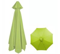 Ghygetrich Replacement Parasol Canopy, Replacement Parasol Fabric Cover Garden Parasol Covers Garden Umbrella Cover Grass Green 3m/8Arms