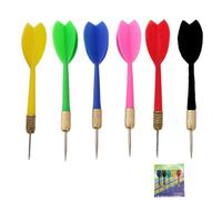 GHYJHS 10 Pcs Multicolor Darts Steel Tip Darts Arrows Plastic Target Darts for Professional Exercises Entertainment, 5 Colors Random Color