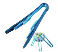 GHYJHS 3 Pcs Plastic Buffet Serving Tongs, 3 in 1 Kitchen Tongs Mini Serving Utensil Kitchen Tools for Food Ice Salad Buffet Cookies