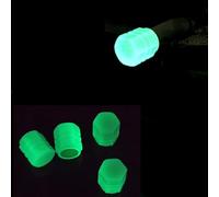 GHYJPAJK 4 Pcs Dust Caps for Car Tyres,Universal Fluorescent Tyre Valve Caps,Luminous Tire Valve Cap,Car Glow Tire Air Caps Cover for General Cars, Trucks, Motorcycles(green)