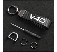 GHYRGBEE Car Keyrings for Volvo V40, Car Key Fob Accessories Car Keyring Key Holder Keyring Women and Men, Keyring Family Present Car Accessories