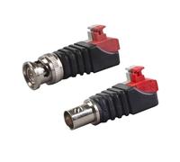 GHZHANG 10PCS Key Solderless Pressing Wire Q9 Video Connector for Network Cable BNC Male Female Video Signal Wiring Joint(Male Female 5each)