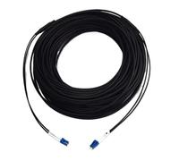 GHZHANG 2 cores armored optical fiber patchcord 300m 2C SM MM OM1 OM2 OM3 indoor outdoor LC SC FC ST LSZH TPU FTTH jumper 2 core 300mtr(LC-LC,2C black SM LSZH)