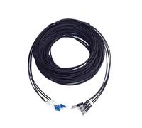 GHZHANG 4 cores fiber patchcord armored 350m 400m 450m 500m TPU 4C LC SC FC ST SM jumper optical fiber extender outdoor(TPU 400m SCA-SCA)