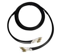 GHZHANG 4C TPU Armored Jumper 3-50m LC to FC SC ST Multimode OM1 OM2 4 Cores 5mm Extension Optical Fiber Patchcord Outdoor(30m 1pc LC-LC)