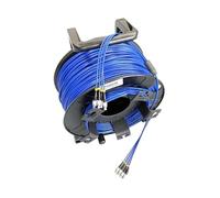 GHZHANG 50m 4/6/8 Cores Armored Patchcord with PCD235 Reel LC SC FC A SM PVC DVI Waterproof Connector Singlemode Fiber Optic Jumper(LC/A-LC/A,6C jumper NO reel)