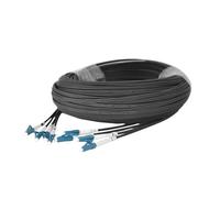 GHZHANG Drop cable 150-300m LC-LC 4 core flat optical fiber patchcord LC-LC/SC/FC/ST singlemode FTTH jumper 4C four outdoor(300m SCA-SCA)