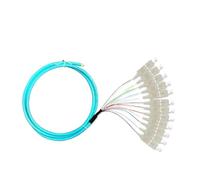 GHZHANG Optical fiber pigtails 12 colored SC OM3 / OM4 10 Gigabit multimode FC LC ST bundle pigtail(SC OM4)