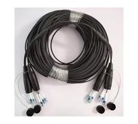 GHZHANG TPU Armored Optical Cable,LC UPC,SC UPC,soft Patch Cord,Single-mode, 2/4/6/8 Cores, with Protective Cover,60m,80m,100m,120m(4-core 4LC-4LC 100m)