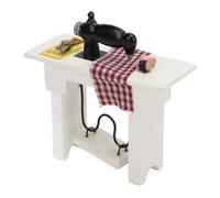 Ghzste 1:12 Miniature Sewing Machine, Premium Material Dollhouse Accessory Decor, Realistic Details, Film Props, Great Family and Friends, Enduring Model for Home Decoration