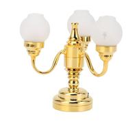 Ghzste 12 Miniature Dollhouse LED Light, Exquisite Elegant Ceiling Lamp Decoration with Switch, Energy-saving for Various Styles of Dollhouses, Collection