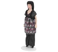 Ghzste 12 Scale Dollhouse Modern Woman Porcelain Doll, Highly Simulation Appearance. Rotatable Ceramic Limbs, Meet Your Demands for Decoration and Ornament, Dollhouse, Porcelain Doll