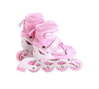 Ghzste 2 in 1 Roller Skates 4 Size Adjustable Roller Skates for Kids and Adults Inline Skates 4 Wheel with Light for Outdoor Skates Beginners