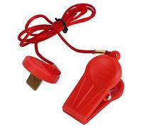 Ghzste 2PCS Running Machine Safety Switch Emergency Stop Magnet Treadmill Key with Circular Insert Red