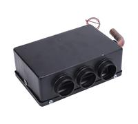 Ghzste 500W Car Heater, Fan Low Noise, 80CFM Airflow 8500BTU 3 Ports Water Heating Double Exhaust Heater Defroster DC12V, for Cars, Offices, Dormitories with Speed Regulator