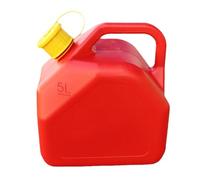Ghzste 5L Gas Can, 1.3 Gallon ABS Flame Retardant Red Portable Container with Handle, for Lawn Mowers, ATVs, and Outdoor Water Storage
