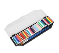 Ghzste 60g Body Paint Palette, Safe and Easy to Apply Face Painting Palette Kit for Children, Washable, Long Lasting, Vivid Colors, Ideal for Halloween, Cosplay, Parties, Art Stage