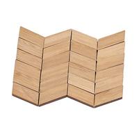 Ghzste Bamboo Dollhouse Flooring, Lifelike Miniature Floor Board, 24pcs, Easy to Assemble, Suitable for Modern Dollhouse Spaces, for Living Room, Bedroom