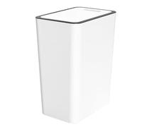 Ghzste Bathroom Trash Can with Lid, 4 Gallon / 15 Liter Small Garbage Can, Plastic Trash, Covered Garbage Bin for Kitchen Bathroom Toilet
