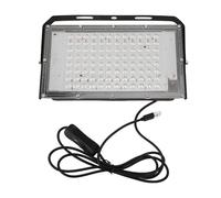 Ghzste Blacklight Flood Light, 395nm LED Flood Light, IP66 Water Resistant, USB Control, Ideal for Party, Body Painting, Fluorescent Poster