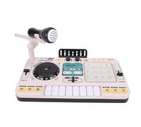 Ghzste Children's DJ Mixer, Child DJ Mixer, DJ Mixer Toy Controller with 12 MIDI Buttons, Cultivate Musical Skills and Bluetooth Recording, Fun DJ Set for Age 3+ (White)