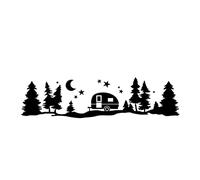 Ghzste Christmas tree Graphic Kit, Car Side Door Decal Stickers for Camper, RV, and Trailer - Automatic Car Sticker, Auto Body Decal (black)