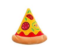 Ghzste Dog Squeezing Toys Stuffed Puppy Chew Toys Soft Food Shape Pet Toy Plush French Fries Hamburger Milkshake Toys (D)