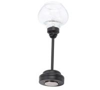 Ghzste Dollhouse Hanging Ceiling Light with LED, Highly Realistic Mini Chandelier for 1/12 Scale Dollhouses, Ideal Action Figure Photography Prop,Compact and Durable Design (Black)