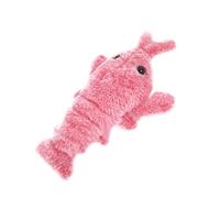 Ghzste Electric Simulation Plush Lobster, Simulation Jumping Shrimp Lobster Pet Toy for Puppy Small Dogs Kitty, USB Charging Flopping Wagging Kitten Cat Toys Realistic