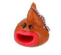 Ghzste Funny Poo Toys Keychain, Great Tongue Action, Decompression Antistress Toy for Kids, Rising Slowly, for Children (AsShown)