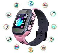 Ghzste Kids Smartwatch LBS Smart Watch Kid with Flashlights Anti Lost Voice Chat for Boys Girls Birthday Gifts (Pink1)