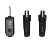 Ghzste Rechargeable Wireless XLR Microphone System, Transmitter Receiver Adapter with 6.35mm Port for Dynamic Mic Mixer