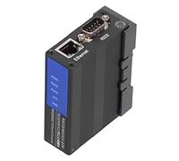 Ghzste RS232 RS485 RS422 to Ethernet Serial Device Server IP Converter with Web Configuration 5 LED Indicators for Building Automation Security Traffic Control DC 9-24V Rail M