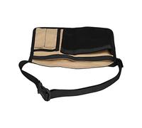 Ghzste Tool Waist Bag Lightweight Multi Pockets Oxford Cloth Tool Bag for Garden Climbing Outdoor (Black+Khaki)
