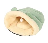 Ghzste Warm Cat Bed, Design, Cozy Pet Hideaway, Small Dog Kennel, Cat Cave Bed in 3 Sizes, Made of Fleece and PP Cotton for Winter Pets, Bottom, Easy to Clean (S)