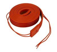 Ghzste Water Pipe Heat Tape Silicon Wrap Electric Pipe Heater Cable -30°C Freeze Proofing Trace Cable with Good Touch Heat Evenly for Home Pipes Roof RV Outdoor