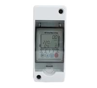 Ghzste WiFi Smart Meter Timer Support for Tuya APP Remote Control 1PH 63A Multi Functional Circuit Breaker Automatic Reclosing Protector LCD Display