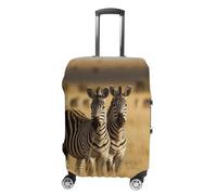 GHZWACKJ Luggage Cover Dustproof Anti-scratch Suitcase Cover Elastic Travel Suitcase Protector Zebras in The Grass of The Savanna Washable Baggage Case Luggage Sleeves Fits 18-32 Inch Luggage, Zebras