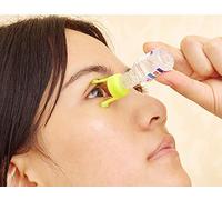 GHzzY 2 Pcs Eye Drop Dropper Dispenser - Eye Drop Guide - Easy to Use Eye Drop Dropper Aid for Travel,Camping & Home(Random Color)