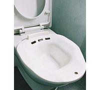 GHzzY Sitz Bath - Washing Bidet Bowl for Hemorrhoidal Relieve for Pregnant Women & Elderly - Over-The-Toilet Perineal Soaking Bath(2 Pcs),White