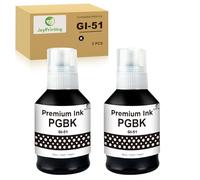 GI-51 GI51 Ink Bottles Compatible with Canon Pixma GI51 GI-51 Ink Bottle Multipack for Canon PIXMA G1520 G1530 G2520 G2560 G2570 G3520 G3560 G3570 G3571 G3572 G4570 (2 Black)