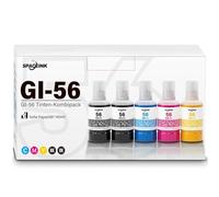 GI-56 GI56 GI 56 Ink Compatible with Canon GI56 GI-56 Ink Cartridge Multipack Compatible with MAXIFY GX7050 GX6050 GX5050 GX4050 GX3050 GX5550 GX6550 (5 Pack, Black/Cyan/Magenta/Yellow)