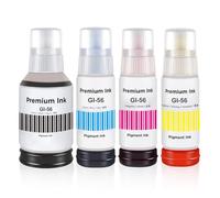 GI-56 GI56 Ink Compatible with Canon GI-56 Ink Bottle Multipack for MAXIFY GX6150 GX7150 GX7050 GX6550 GX6050 GX5550 GX5050 GX4050 GX3050 (Pack of 4, 135 ml Black, 70 ml Cyan) //Magenta/Magenta/Yellow
