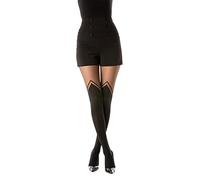 Gi&Gi 40-80 denier tights with cotton gusset for women with a longuette effect, for legs in the foreground that are always the protagonists of trendy looks. Made in Italy N.1628 (L/XL)